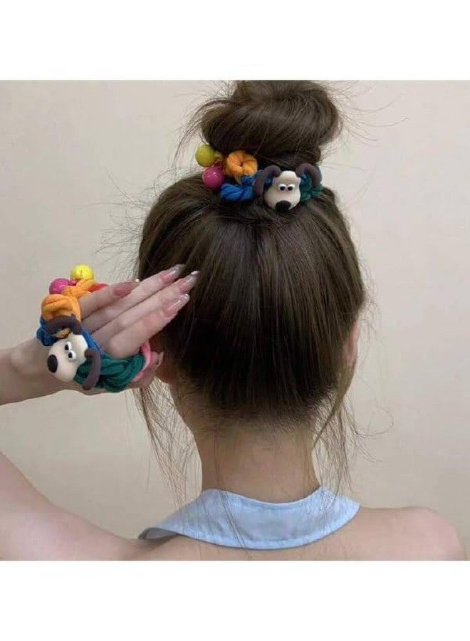 SHOPECOM Cute Mini Dog Hairband, Bracelet for Girls, Animal Cartoon Rubber Band with Decorative Charms, Wristband, Cuff, Hair Scrunchy - Image 3