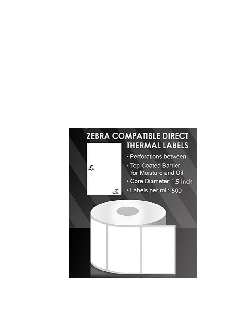 Terabyte Direct Thermal Labels  1000 Labels in One Winding (pack of 2) (75x50) 3"x2" - Image 5