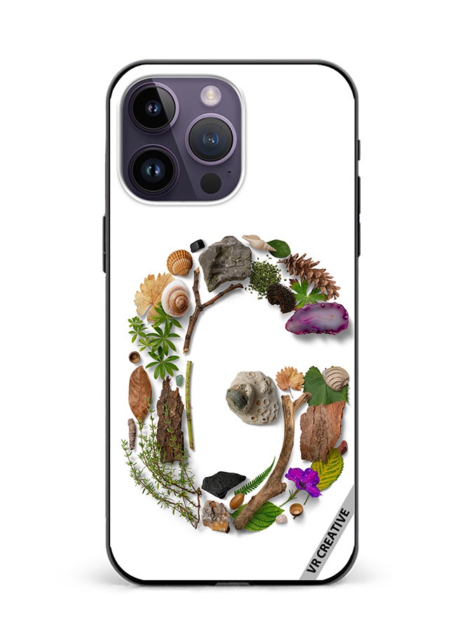 VR CREATIVE Protective Case Cover For Apple iPhone 16 Pro Max Alphabet G Design Multicolour