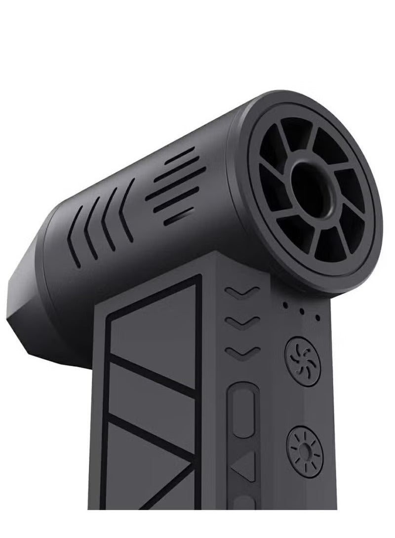 MUDISO Compressed Air Duster Dust Blower Jet Dry Mini Blower – 130,000 RPM Turbo Powered Cordless Air Blower & Vacuum Cleaner – Electric Car Dryer, Super Fan for Computer, Electronics, Keyboard, and Camera Cleaning – Portable Handheld Air Duster - Image 2