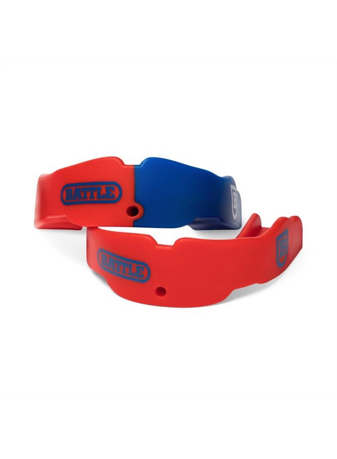 Sports Unisex's 2 Colour Mouth Guard, Red/Red, Adult