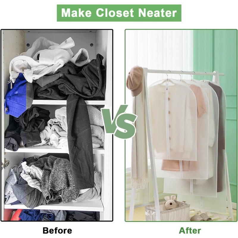 Clothes Cover 20 Pack Hanging Garment Bags, Dustproof Dress Bag with Zipper - Image 4