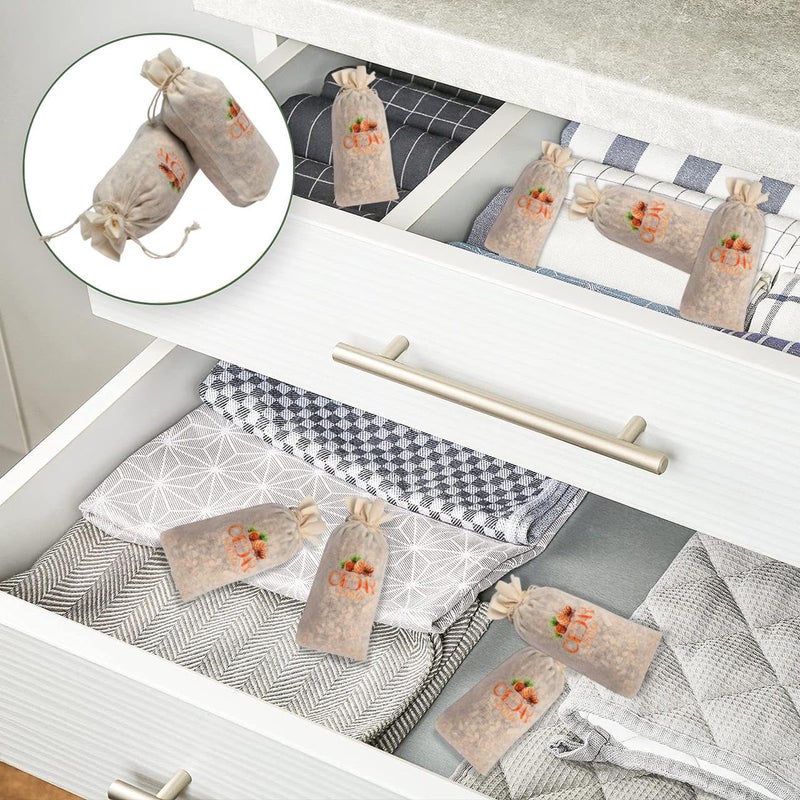 BLOOMAX 5 Cedar Sachets Bag Cedar Wood Chips Sachets for Insect Repellent Fragrance Cedar Sachet for Drawers and Closets Fresh Relaxing Fragrance Ideal for Wardrobes Cedar Bag Pack of 5 - Image 5