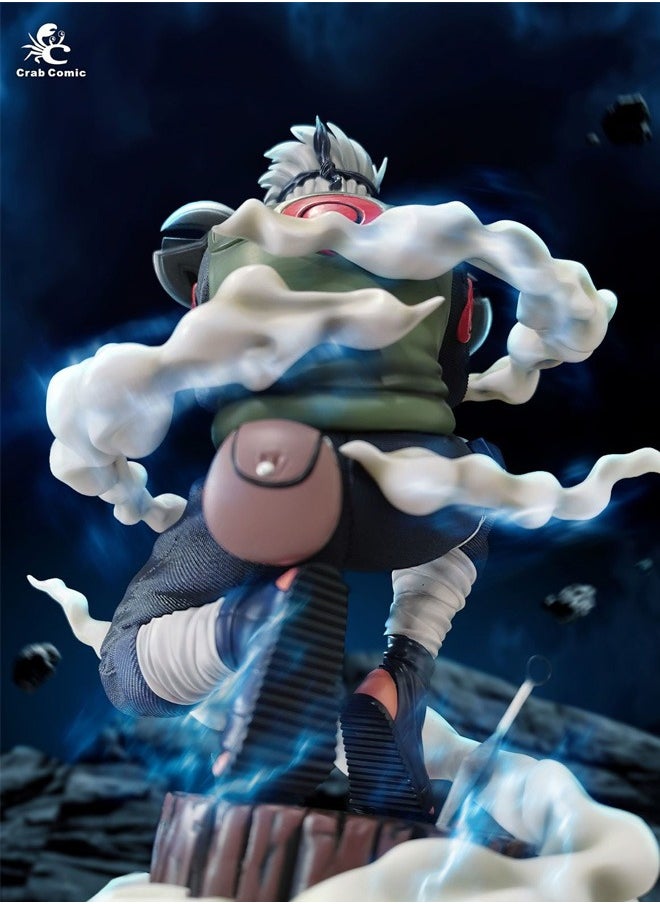 Naruto Naruto Darts Kakashi Action Figure Decorative Resin Sculpture Home Decor Statue, Art Figurine Home Ornament Decoration for Office, Living Room, Bedroom, Book Shelf, TV Cabinet, Desktop  - Image 4