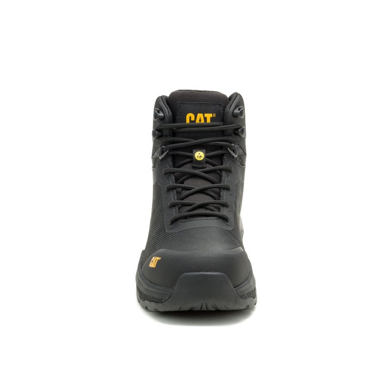 CATERPILLAR CAT Inductor Mesh Mid S7S Safety Shoes for Men – Composite Toe, Waterproof, Slip Resistant, Black - Image 3