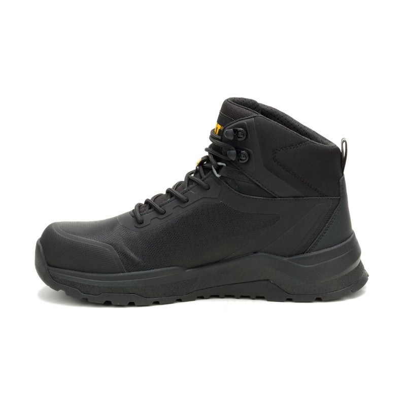 CATERPILLAR CAT Inductor Mesh Mid S7S Safety Shoes for Men – Composite Toe, Waterproof, Slip Resistant, Black - Image 4