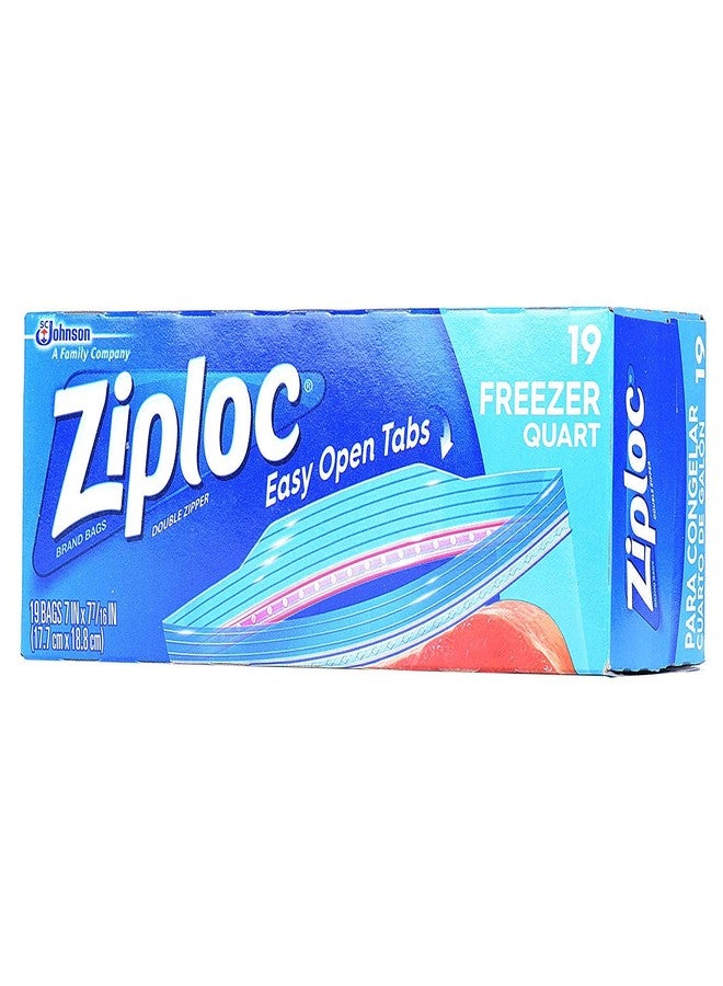 Ziploc Freezer Bags, Quart, 19 ct - Image 2