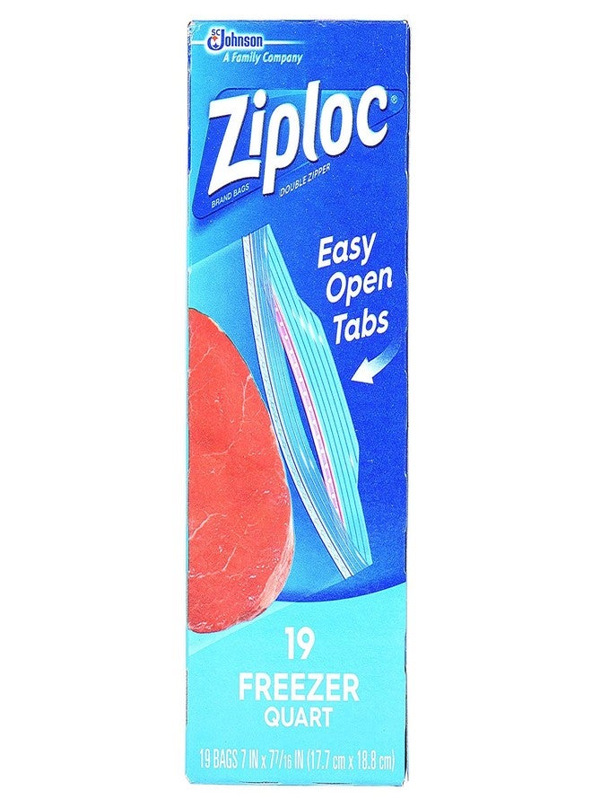 Ziploc Freezer Bags, Quart, 19 ct - Image 4