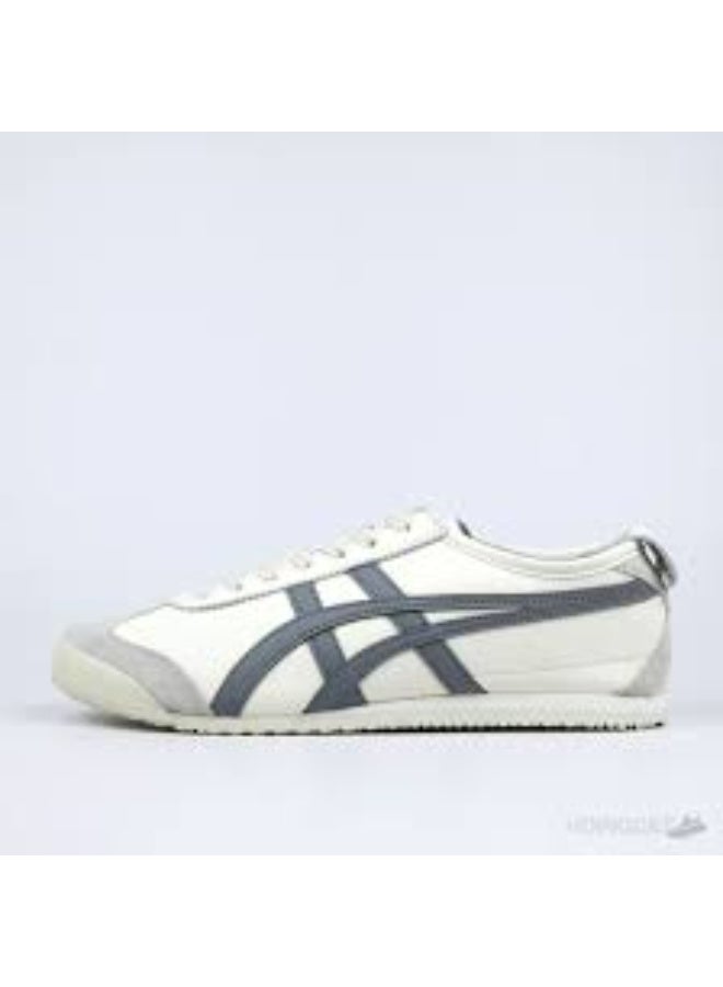 Onitsuka Tiger أونيتيكا تايجر مكسيكو 66 بيج رمادي خطوط مسطحة - Image 4