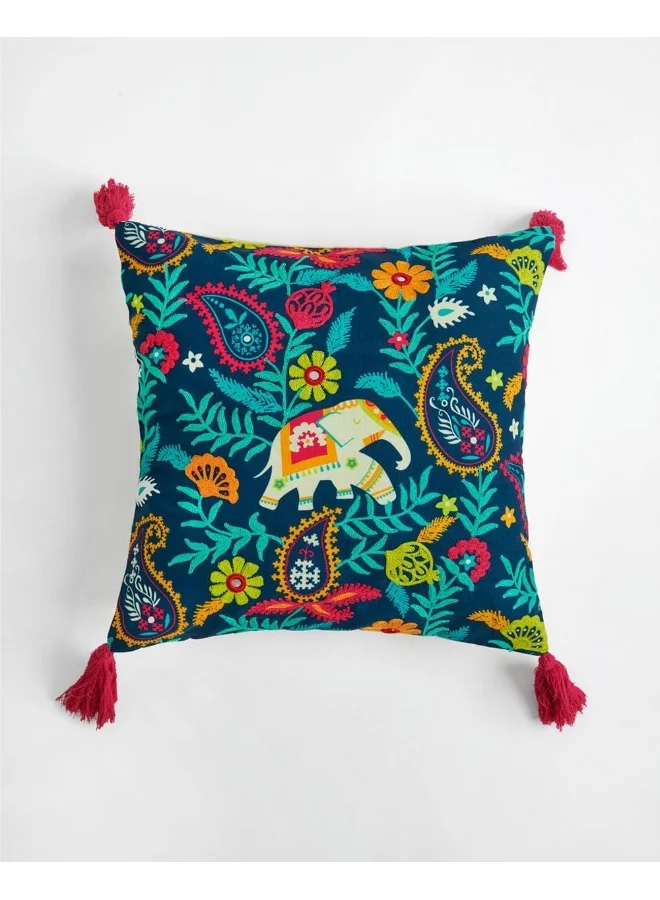Chumbak Begum's Baag Kutch Cushion Cover 16"