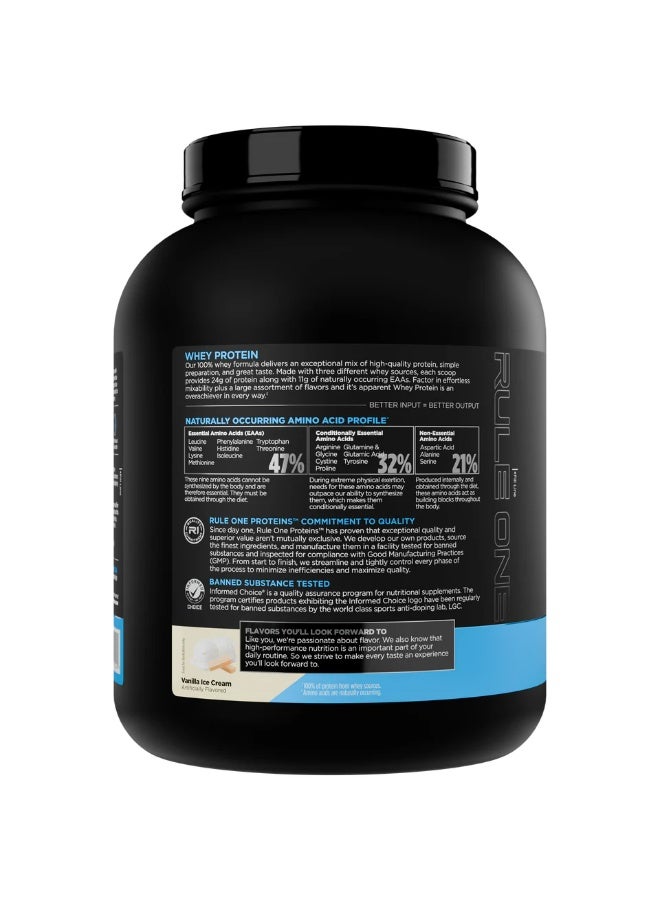 RULE 1 RULE1 WHEY 4.95LBS  - VANILLA ICE CREME - Image 3