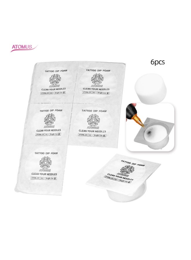 ATOMUS Tattoo needle nozzle dipping cup disposable sponge moisture absorbing color changing cup cleaning tool tattoo equipment - Image 1