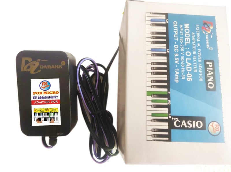 Foxmicro محول 9.5 فولت AC/DC لبيانو كيبورد لاد 6 لـ SA-46 SA-47 SA-76 SA-77 SA-78 - Image 4