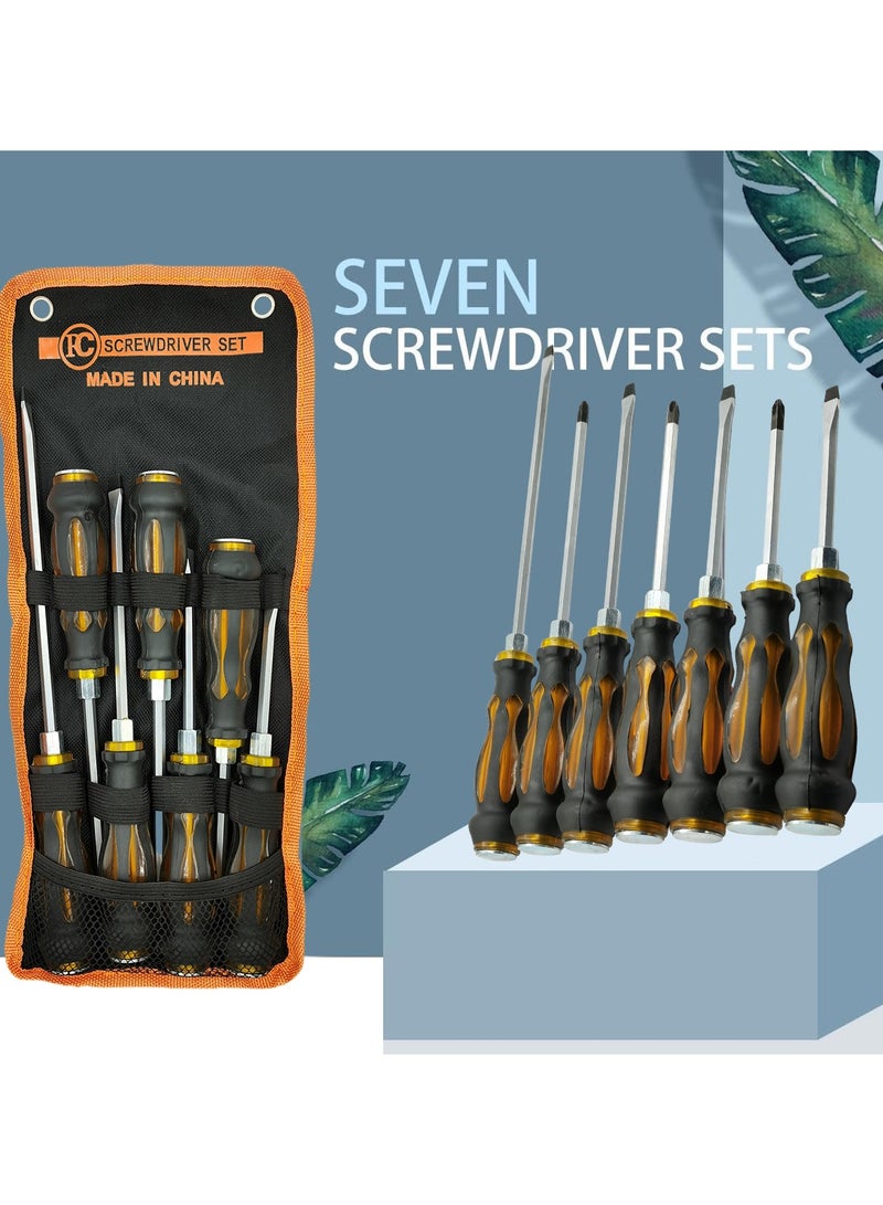 FC 7 Pcs Precision Screwdriver Set Multiple Sizes, Flathead And Philips - Image 1
