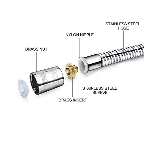 Bathoyum ABS Handheld Heavy Duty Health Faucet Set Toilet Bidet Jet Spray Gun Shower for Bathroom (Model 1), Chrome Finish - Image 4