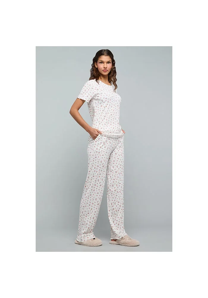 أر أند بي Printed Pyjama Pants With Drawstring Waist