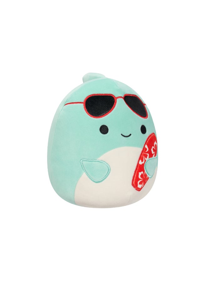 Squishmallows 7.5 inch Little Plush Perry Teal Dolphin Officially Licensed Kellytoy Plush Toy Colorful Soft Gift for Kids Girls & Boys Washable Squishy Stuff Toy Multicolor All Age  - Image 2