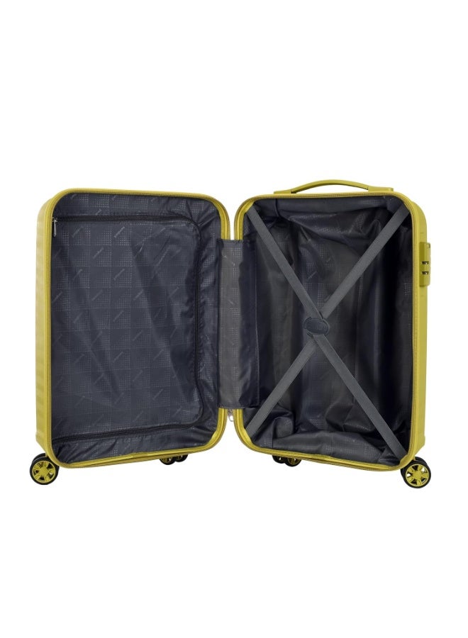 Kamiliant by American Tourister Rock-Lite Small 55 Cm Cabin Hard Sided Trolley Bag for Men & Women, Suitcase 35L for Travel with 3 Digit Combination Lock - Cress Green - Image 2