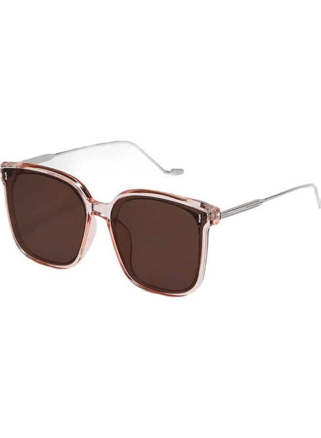 Boshide (Boshide) Sunglasses Retro Vintage Sunglasses Brown Fashion Uv Protection Sunglasses Women Brown Frame Brown Lens - Image 1