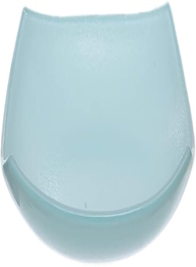 روزا طبق زجاجي عالي الجودة من روزا، 5 × 19 سم - لون فيروزي مربع