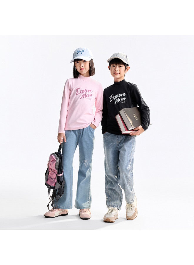 Annil كنزة بأكمام طويلة للأطفال - مجموعة خريف 2025 الجديدة للأولاد والبنات - Image 5