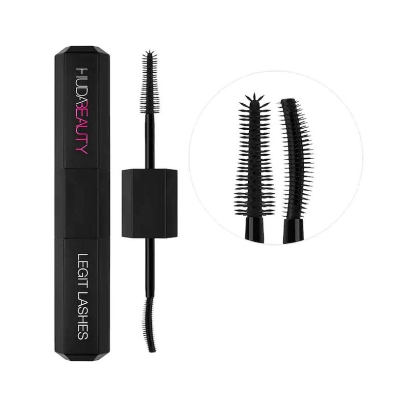 HUDA BEAUTY LEGIT LASHES Double-Ended Volumizing and Lengthening Mascara 2 x 0.28 oz/ 8.5 ml - Image 1