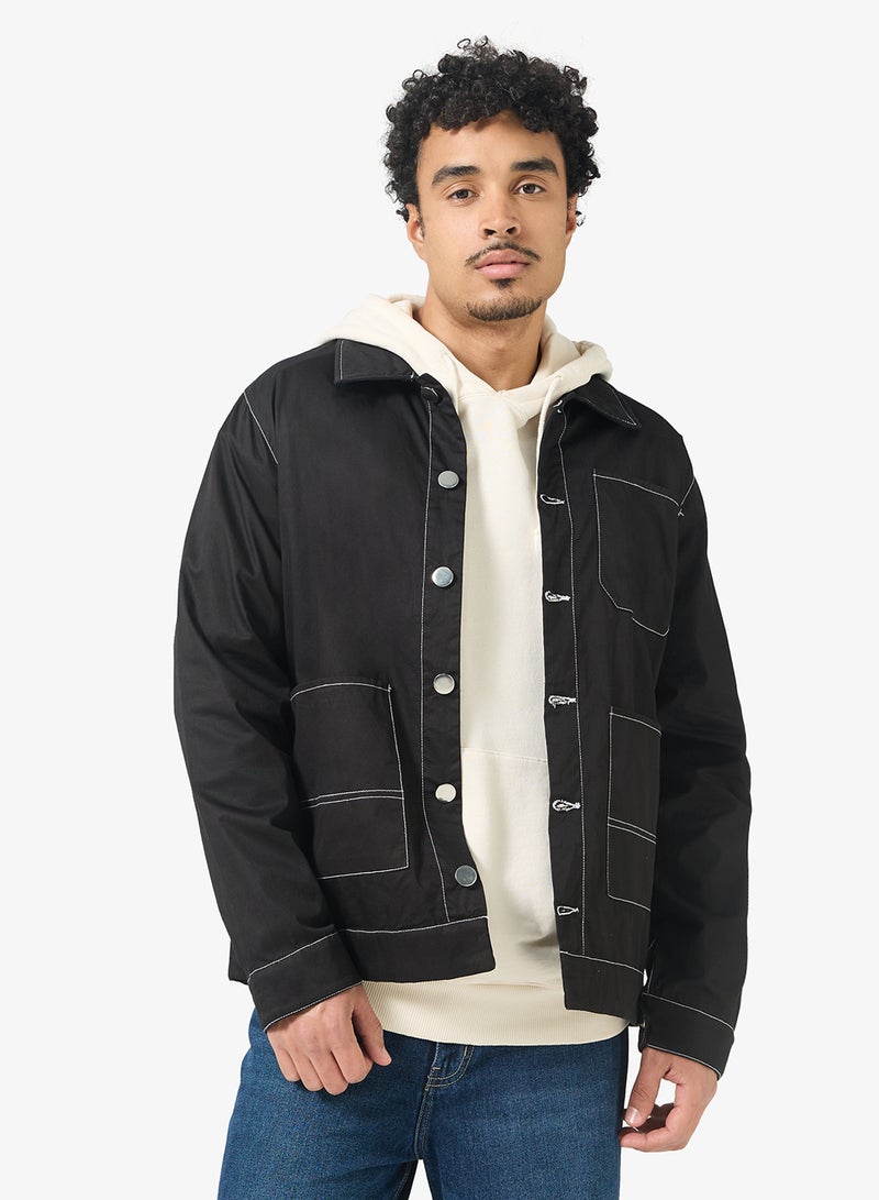 روبرت وود جاكيت جينز بياقة - Image 1