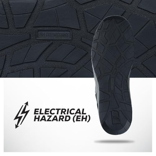 New Balance Men's Elite Lite Electrical Hazard Medium Composite Toe, Industrial Work Shoe Lightweight & Slip Resistant, Black Grey, 11 - Image 3