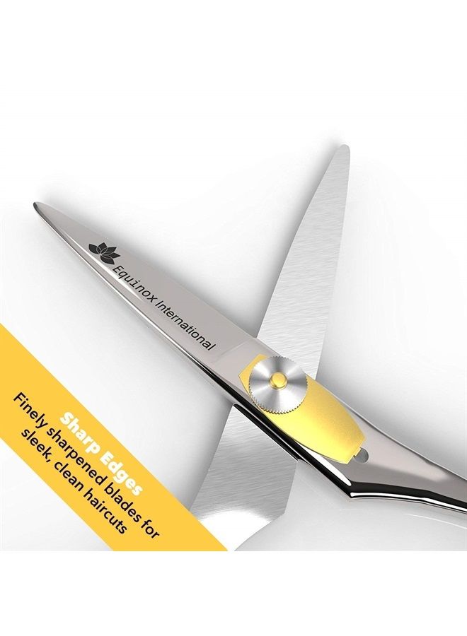 Equinox International Equinox Professional Razor Edge Series - Hair Cutting and Thinning/Texturizing Scissors/Shears Set - 6.5 Inches - Stainless Steel - Image 4