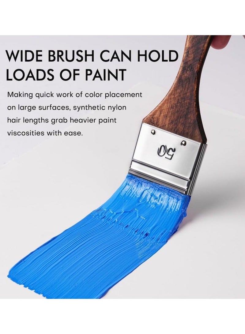 مجموعة فرش الرسم من 25 قطعة، فرش الرسم الأكريليك، سلسلة فنانين محترفين مع فرشاة مسطحة عريضة، فرشاة فيلبرت، فرشاة مروحة، فرشاة خنجر، فرشاة لسان قطة، فرشاة مستديرة، فرشاة زاوية، فرشاة للزيت، لوحات قماشية أكريليك، رسم على الوجه - Image 4