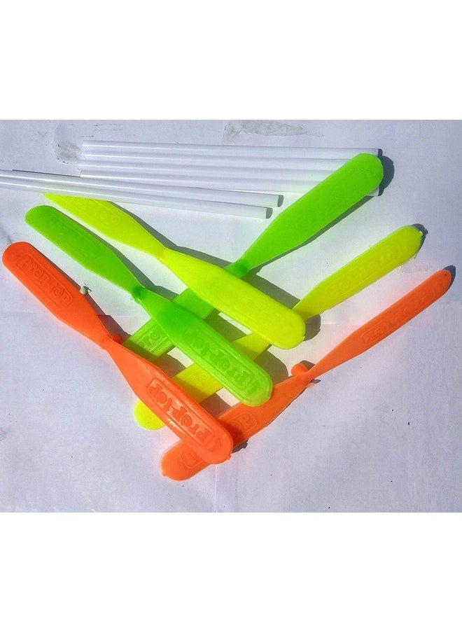 Plastic Bamboo Dragonfly Propeller For Kids (Multicolor) -6 Pcs/Set  - Image 5