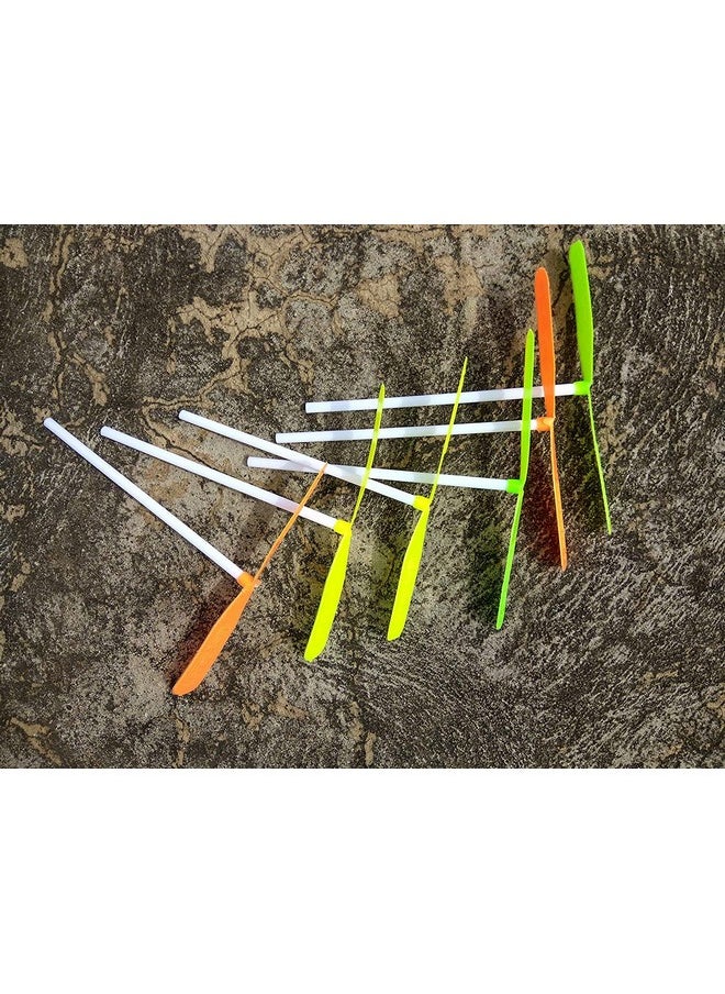 Plastic Bamboo Dragonfly Propeller For Kids (Multicolor) -6 Pcs/Set  - Image 4