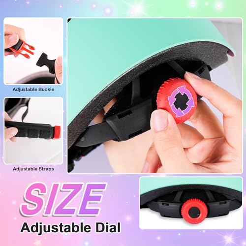 Banzk Kids Bike Helmet for 3-5-8-14+ Age Girls and Boys, Kids Helmet with Knee Pads Elbow Pads Wrist Guards,Ventilation Multi-Sport Scooter Rollerblading Skateboarding Cycling - Image 5