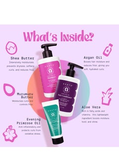 ARATA Arata Advanced Curl Care Curly Hair Combo With Shampoo 300 ML Rinse Out Conditioner 300 ML Leave In Conditioner 100 ML  - Image 4