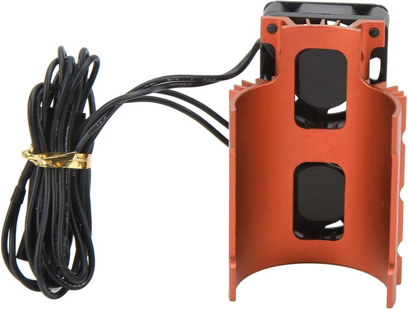klarako RC Motor Fan Cooling Heatsink, 28000RPM RC Car Accessories 36mm for Replacement (Orange) - Image 5