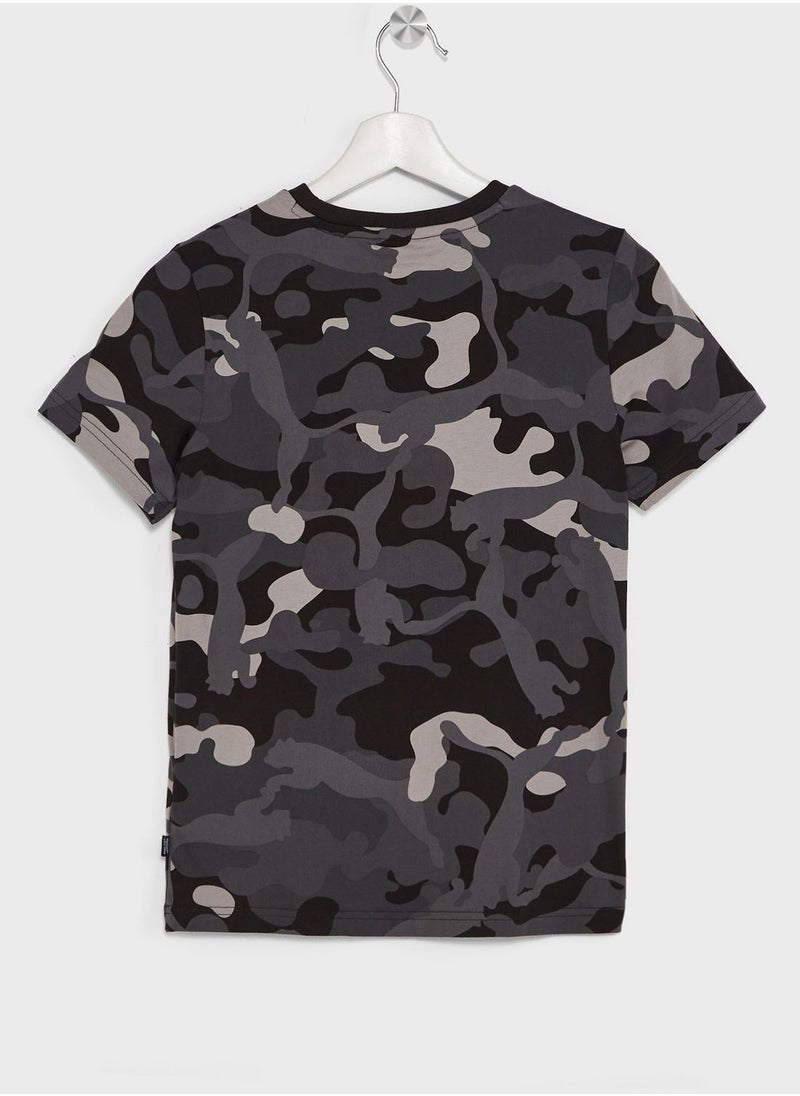 PUMA - Kids Essential Camo T-Shirt - Image 1