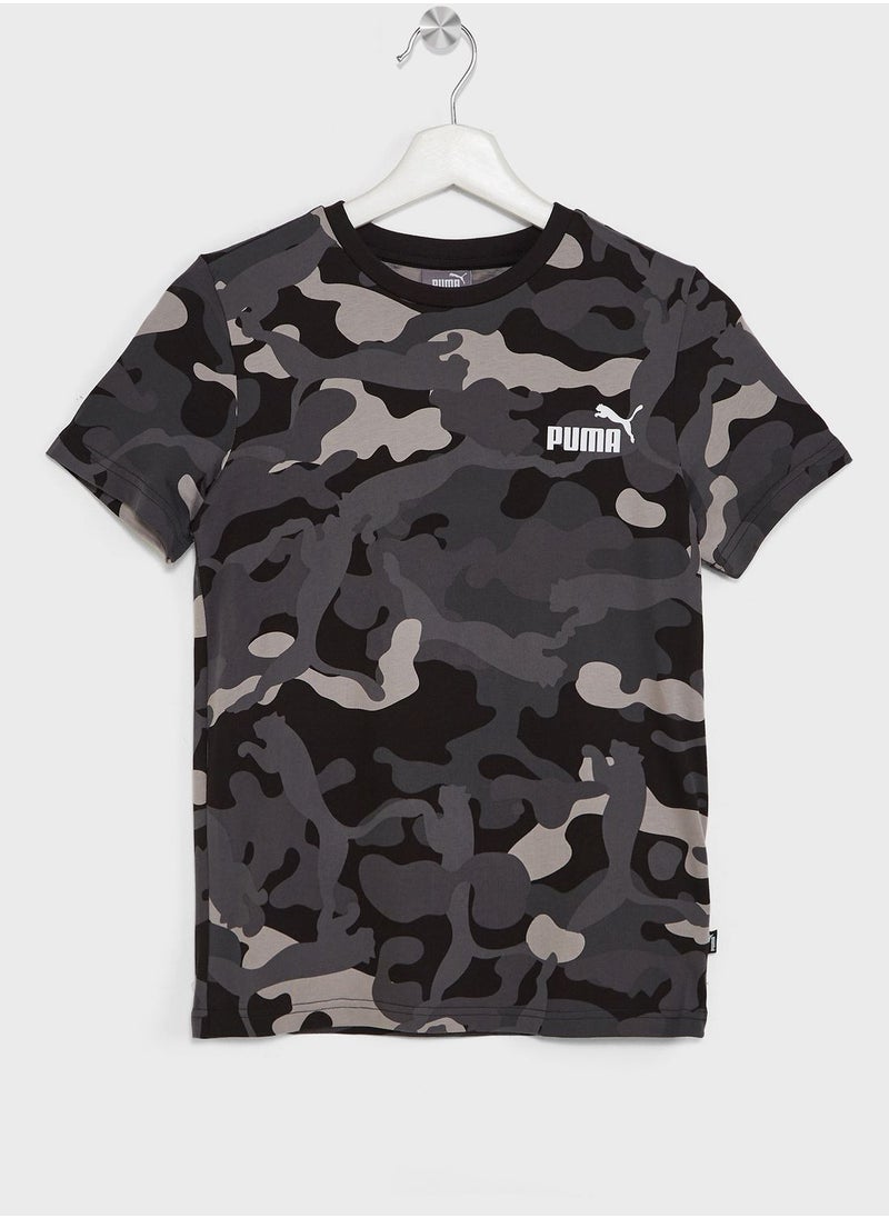 PUMA - Kids Essential Camo T-Shirt - Image 1