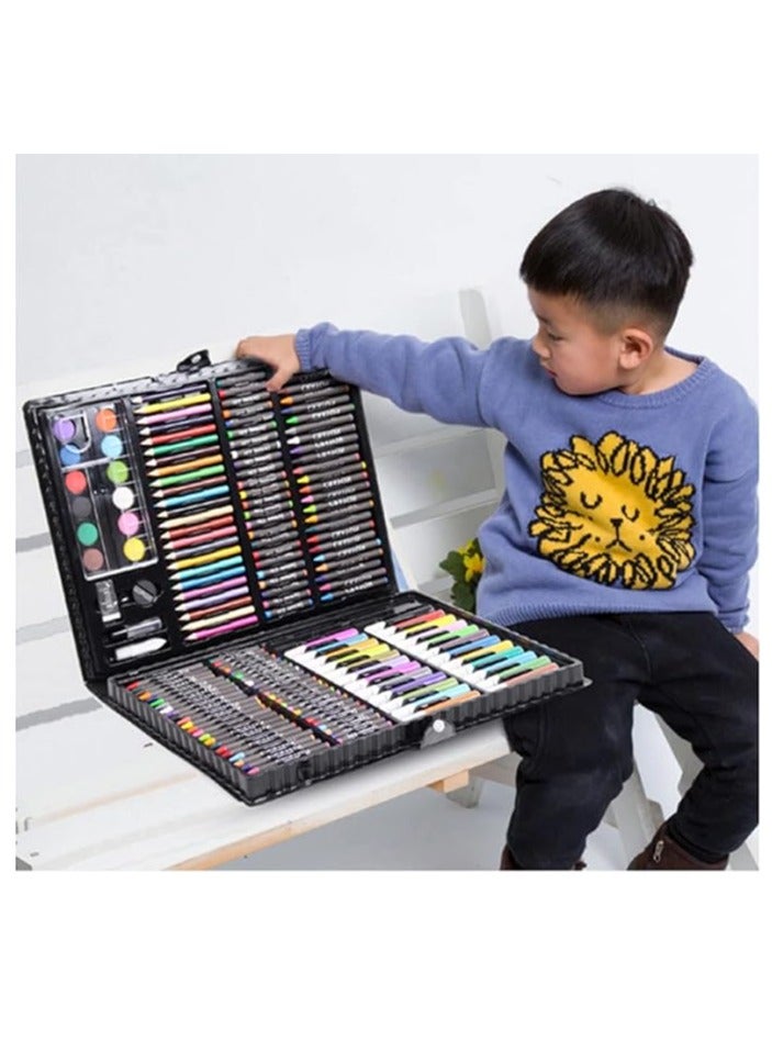 Generic 168 Piece Art Set,Painting & Drawing Supplies Kit With Portable Art Box,Oil Pastels, Crayons, Colored Pencils, Markers, Watercolor Cakes Inspiration & Creativity Coloring Art Set - Image 1