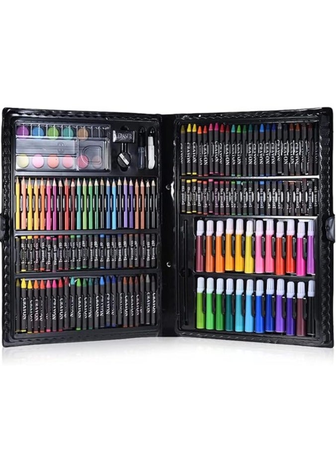 Generic 168 Piece Art Set,Painting & Drawing Supplies Kit With Portable Art Box,Oil Pastels, Crayons, Colored Pencils, Markers, Watercolor Cakes Inspiration & Creativity Coloring Art Set - Image 2