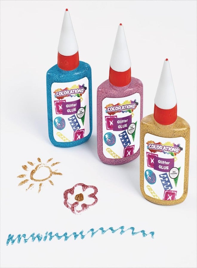 Colorations Non-Toxic Glitter Glue Goo, Classroom Pack of 30 bottles, 1.69 oz. ea, 10 Colors, Arts & Crafts, Kids, Slime, Easy Squeeze Bottles, School, Party Favors, Give Always, Slime - Image 3