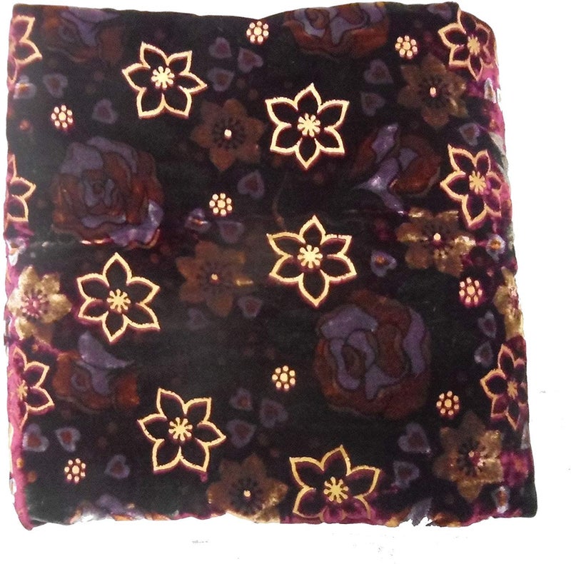 Namaste India Namaste India Traditional Jaipuri Velvet razai Golden Printed Beautiful Double Bed Jaipuri RajaiQuilt Size 90 inch x 108 inch  - Image 4
