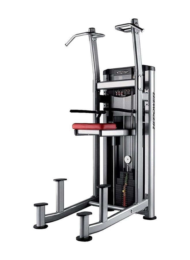 BH Fitness - Fitness Assisted Kneeling Dip, 122 Cm Length, Red/Silver - Image 1