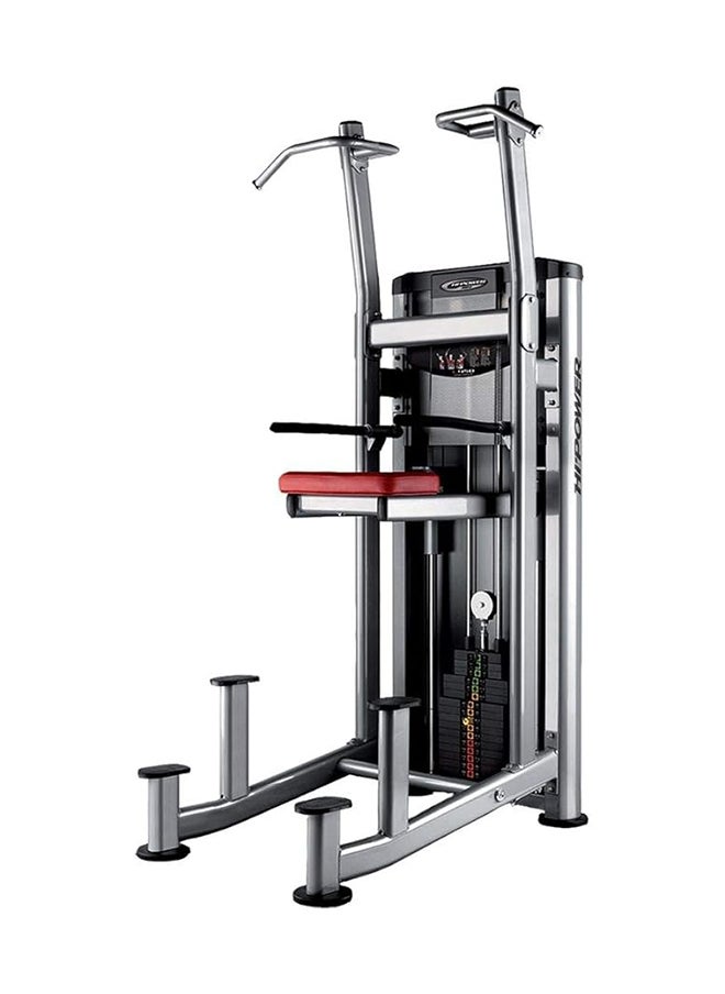 BH Fitness - Fitness Assisted Kneeling Dip, 122 Cm Length, Red/Silver - Image 1