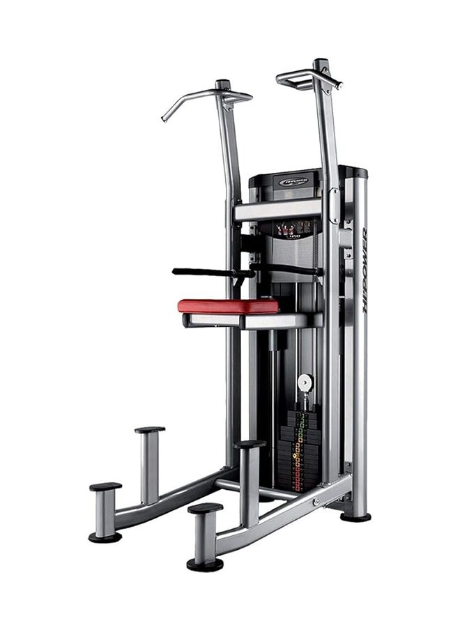 BH Fitness - Fitness Assisted Kneeling Dip, 122 Cm Length, Red/Silver - Image 1