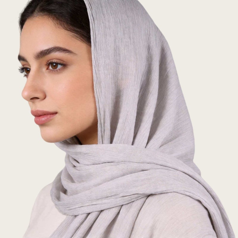 وشاح فيسكوز ناعم بملمس مجعد وطباعة تي داي، شال طويل - Image 3