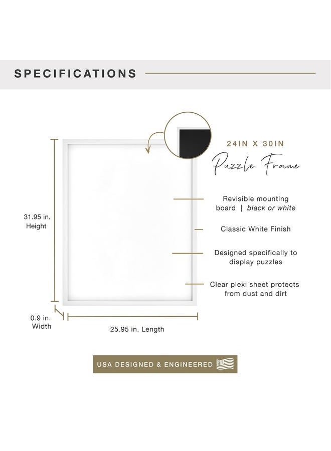 MCS Frame for Puzzles, White, 24 x 30 in or smaller - Image 3