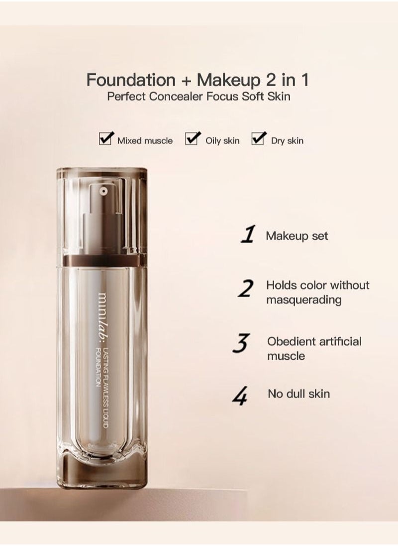 MINILAB Flawless Lasting Makeup Foundation 30ml  - Image 4