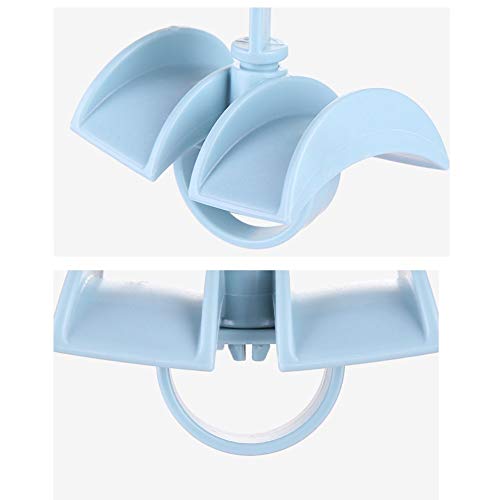 KolorFish Rotating Handbag Hanger Rack Closet Storage Organizer Hooks for Ladies Bag Belt Tie Scarf (Cream, Pack of 2) - Image 4