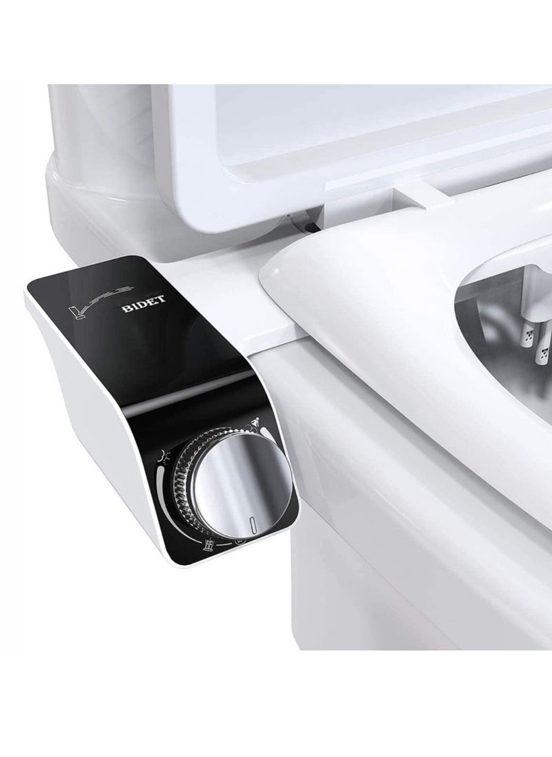 XiuWoo Bidet Attachment for Toilet Self Cleaning Dual Nozzle, Non-Electric Bidet, Warm Fresh Water Bidet Sprayer with Pressure Controls  - Image 1