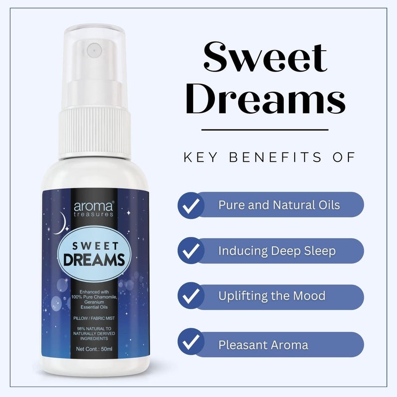 Aroma Treasures Aroma Treasures Sweet Dreams PillowFabric Room Mist 50 ml  - Image 4